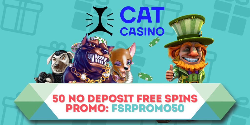 Бездепозитные бесплатные вращения в казино Cat Casino