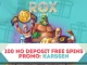 Бездепозитные бесплатные вращения в Rox Casino